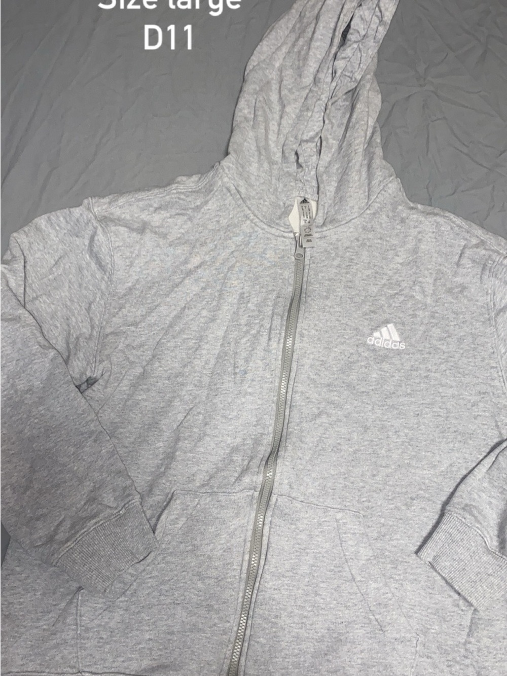 Women’s large adidas zip up sweater